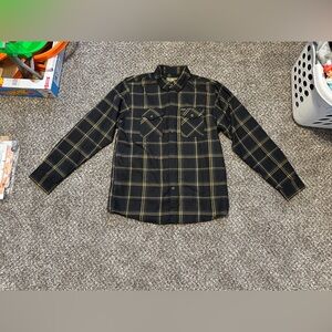 Dixxon Men’s Flannel Black & Gold 4WP Exclusive Long Sleeve Button Up Sz L